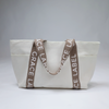 Grace Label Large Tote Bag - Beige